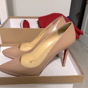 Christian louboutin pigalle plato 100 patent leather in size 38.5 (size 8)